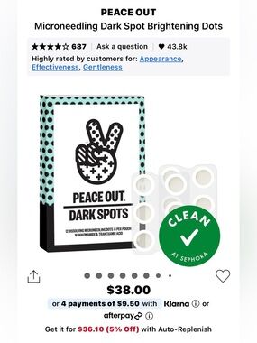 Peace Out Dark Spots